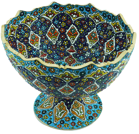 pottery bowl..blue1